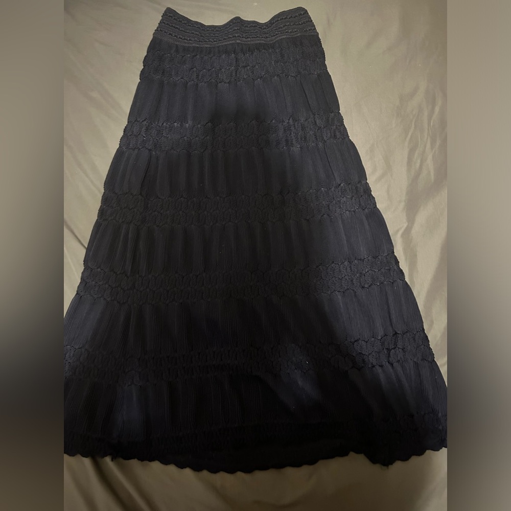 Navy blue maxi skirt size medium by Lapis